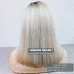  4 Wig Type Optional  ombre balayage blonde human hair lob wigs